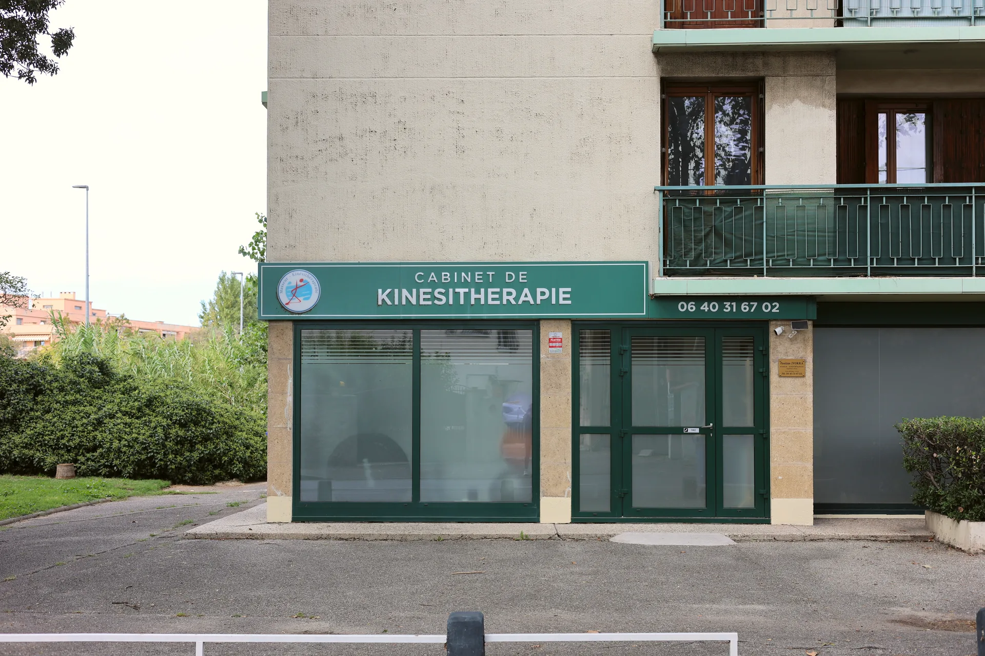 Devanture du cabinet de kinésithérapie